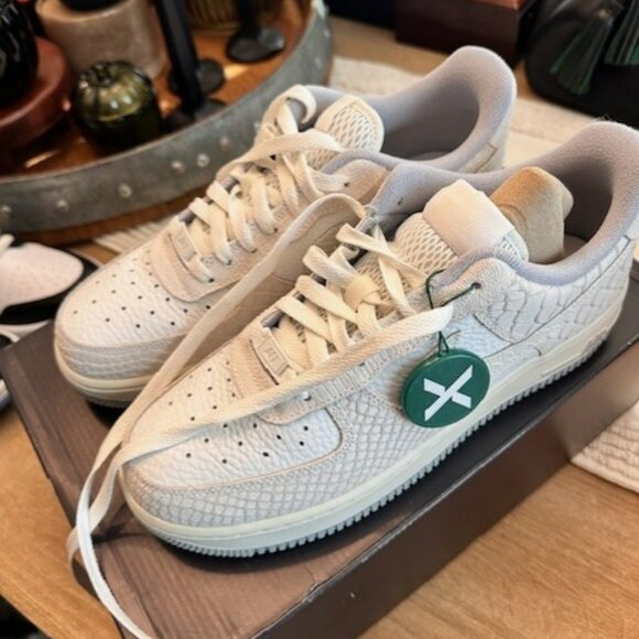 Nike Air Force 1 Low '07 White Python (Women's) Size:  US W 8.5 - Picture 1 of 5